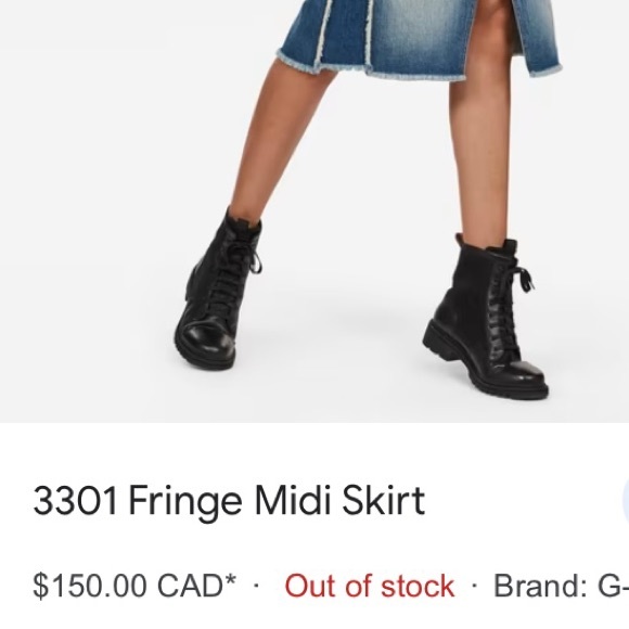 ⭐️ GSTAR RAW SKIRT ⭐️ - Picture 5 of 12